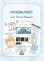 Vorschau - Stundenentwürfe - Materialpaket Museum - inkl. Planungen und Ferienpost - Deckblatt