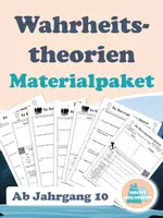 Vorschau - Arbeitsblätter - Wahrheitstheorien / Korrespondenztheorie / Kohärenztheorie / Konsenstheorie - Deckblatt