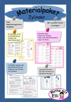 Vorschau - Arbeitsblätter - Materialpaket Zylinder - Deckblatt