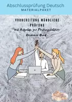 Vorschau - Arbeitsblätter - Materialpaket Vorbereitung auf die mündliche Prüfung in Deutsch RSA und HSA 2025 - Deckblatt