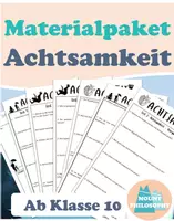 Vorschau - Arbeitsblätter - Philosophie Achtsamkeit / Oberstufe - Deckblatt