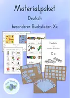 Vorschau - Arbeitsblätter - Materialpaket zum besonderen Buchstaben Xx - Deckblatt