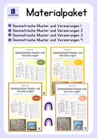 Vorschau - Arbeitsblätter - Materialpaket: Geometrische Muster und Verzierungen (Teil 1, 2, 3 und 4) - Deckblatt