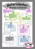 Vorschau - Spiele - Materialpaket Einführung von Brüchen - Deckblatt