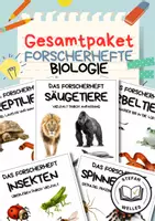 Vorschau - Arbeitsblätter - Tiere entdecken – Forscherhefte für den Biologieunterricht - Materialpaket - Deckblatt