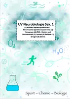 Vorschau - Stundenentwürfe - Unterrichtsvorhaben Neurobiologie Sek. 1 - Deckblatt