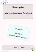 Vorschau - Stundenentwürfe - Materialpaket - Lehrproben Kunst 2. bis 4. Klasse - Deckblatt