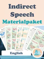 Vorschau - Arbeitsblätter - Indirect Speech / Indirekte Rede / Englisch - Deckblatt