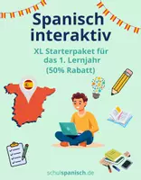 Vorschau - Arbeitsblätter - Spanisch interaktiv – Das Starterpaket für das neue Schuljahr: 50 % Rabatt - Deckblatt