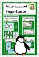 Vorschau - Arbeitsblätter - Materialpaket Pinguinklasse Klassentier Pinguin - Deckblatt