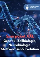 Vorschau - Unterrichtsreihen - XXL-Sparpaket Biologie Sek II – Genetik, Zellbiologie, Neurobiologie, Stoffwechsel & Evolution | Komplett-Paket für die Oberstufe - Deckblatt