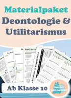 Vorschau - Arbeitsblätter - Deontologie und Utilitarismus / ab Klasse 10 / Oberstufe - Deckblatt