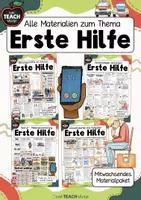 Vorschau - Arbeitsblätter - Erste Hilfe - Materialpaket - Deckblatt