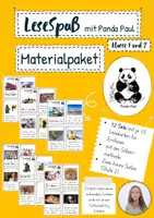 Vorschau - Fördermaterial/Inklusion - Materialpaket LeseSpass mit Panda Paul, Lesestufe 2 - Deckblatt