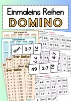 Vorschau - Unterrichtsreihen - Einmaleins Domino-Spiele (SPARPAKET) - Deckblatt