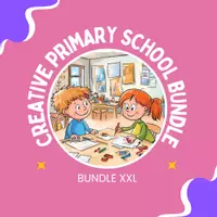 Vorschau - Unterrichtsreihen - Creative Primary School Bundle – 20+ Fun Art & Craft Activities for All Year (Grades 1–4) - Deckblatt