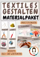 Vorschau - Poster - Materialpaket Textiles Gestalten Begriffe und Arbeitstechniken - Deckblatt