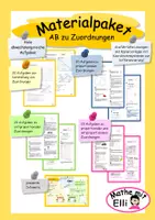 Vorschau - Arbeitsblätter - Materialpaket AB zu Zuordnungen - Deckblatt