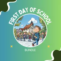 Vorschau - Unterrichtsreihen - Back-to-School Crafts Bundle for Kids – First Day Keepsake Set | Einschulung Bilinguales Materialpaket Englisch - Deckblatt