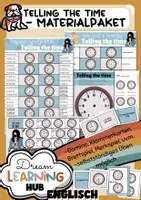 Vorschau - Mal- und Bastelvorlagen - TELLING THE TIME - Materialpaket - Deckblatt