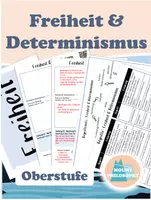 Vorschau - Arbeitsblätter - Freiheit und Determinismus / Oberstufe - Deckblatt