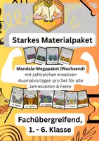 Vorschau - Mal- und Bastelvorlagen - Mandala | XXL Megapaket - Deckblatt