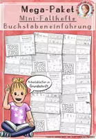 Vorschau - Stationenlernen - Buchstabeneinführung Grundschrift | Mega-Paket Mini-Falthefte Klasse 1 - Deckblatt