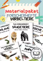 Vorschau - Arbeitsblätter - Wirbeltiere entdecken – Forscherhefte für den Biologieunterricht - Materialpaket - Deckblatt