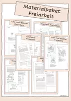 Vorschau - Arbeitsblätter - Materialpaket Freiarbeit / Lernzeit - Deckblatt