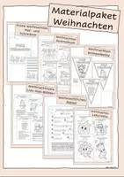 Vorschau - Arbeitsblätter - Materialpaket Weihnachten - Deckblatt