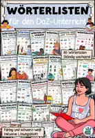 Vorschau - Arbeitsblätter - Materialpaket Wörterlisten für den DaZ- / DaF -Unterricht (ständig wachsend) - Deckblatt