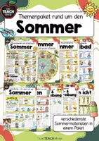 Vorschau - Arbeitsblätter - Sommer - Themenpaket mitwachsend - Deckblatt
