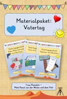 Vorschau - Mal- und Bastelvorlagen - Materialpaket Vatertag: Hammer, Auto, Akku-Bohrschrauber mit Büchlein - Deckblatt