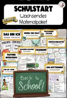 Vorschau - Arbeitsblätter - Wachsendes Materialpaket Sek I Deutsch DaZ Schulstart Back to School - Deckblatt