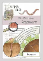 Vorschau - Arbeitsblätter - XXL-Materialpaket Regenwurm. Für Klasse 2, 3 und 4. - Deckblatt