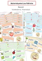 Vorschau - Arbeitsblätter - Materialpaket Lauf oder Schleichdiktate Klasse 1 und 2 Jahreszeiten - Deckblatt