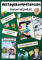 Vorschau - Stundenentwürfe - Alltagskompetenzen Materialpaket: Wohnung, Steuern, Versicherungen & Bewerbungen - Deckblatt