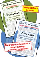 Vorschau - Stundenentwürfe - Ferien-Mandalas komplett (Nr. 1–50): Ausmalen, Reflektieren, Erzählen - Deckblatt