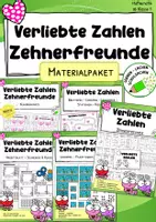 Vorschau - Arbeitsblätter - Verliebte Zahlen – Materialpaket Zehnerfreunde - Übungsheft, Freiarbeit, Lerntheke, Stationen - Deckblatt