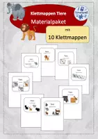 Vorschau - Arbeitsblätter - 10 Klettmappen zum Thema Tiere - Materialpaket - Deckblatt