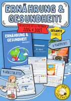 Vorschau - Arbeitsblätter - Gesamte Einheit: AES 10 Prüfung - „Ernährung und Gesundheit“ (41 Arbeitsblätter + Lösungen + 10 PowerPoint Präsentationen) - Deckblatt