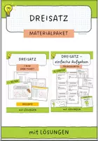 Vorschau - Arbeitsblätter - Materialpaket: Dreisatz - Deckblatt