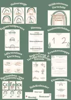 Vorschau - Arbeitsblätter - Materialpaket Back to Grundschule boho beige - Deckblatt