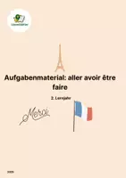 Vorschau - Arbeitsblätter - Arbeitsblatt-Set: Die Verben aller, faire, être, avoir - Deckblatt