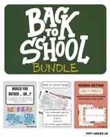 Vista previa - Juegos / Gamificación - Back to School Bundle - Portada