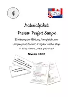 Vorschau - Stundenentwürfe - Materialpaket Present Perfect Simple - Erklärung - Spiele - Deckblatt