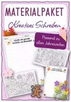 Vorschau - Mal- und Bastelvorlagen - Materialpaket - Kreatives Schreiben - Deckblatt