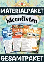 Vorschau - Arbeitsblätter - Materialpaket - Ideenlisten (Bucket List) - Gesamtpaket - Deckblatt