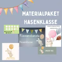 Vorschau - Poster - Materialpaket "Hasenklasse" - Deckblatt
