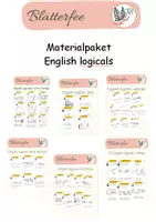Vorschau - Arbeitsblätter - Materialpaket English logicals I Leseverstehen - Deckblatt